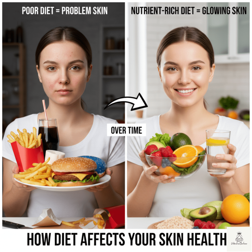 how diet affects your skin health